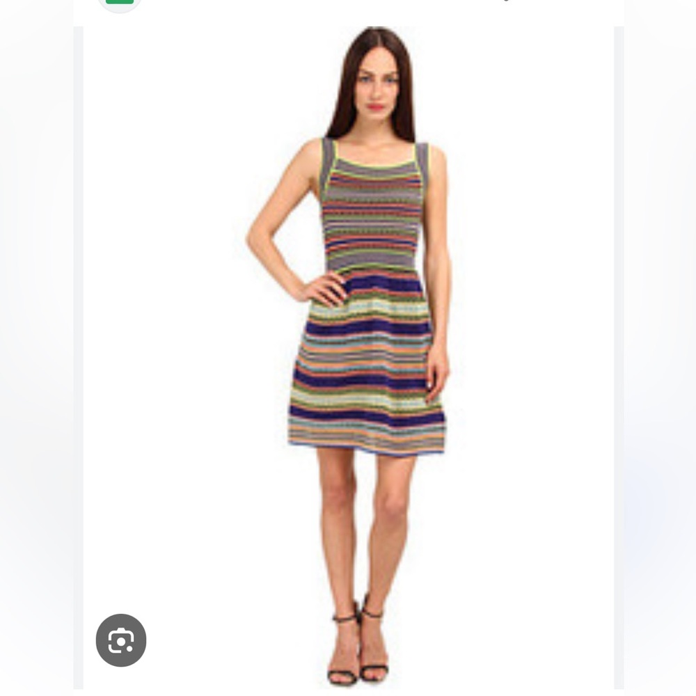 M by Missoni; RARE! SOLD OUT! 🌟
Ribbon-Stripe Knit Tank Dress; Sz. S